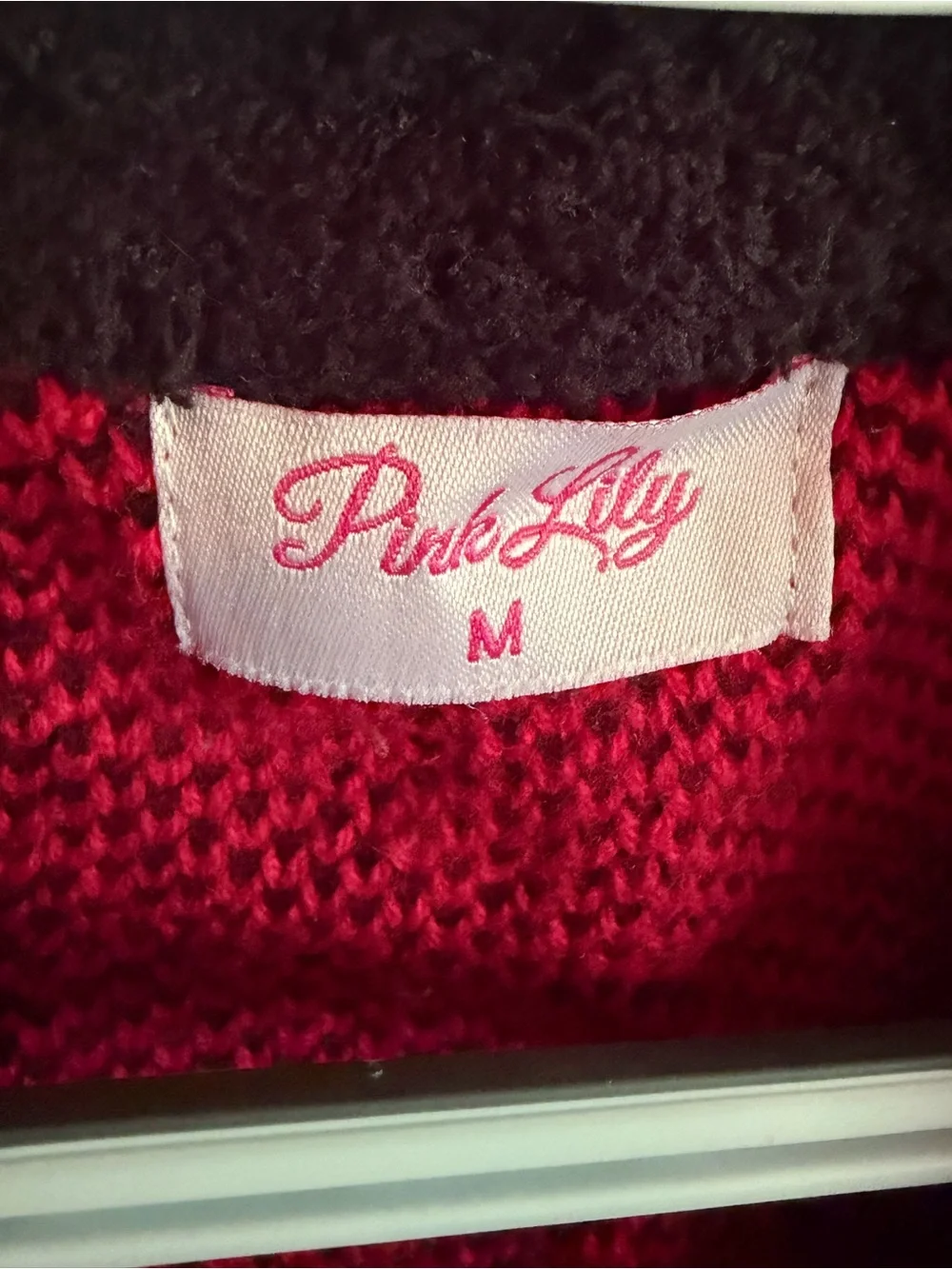 Pink Lily cozy teddy